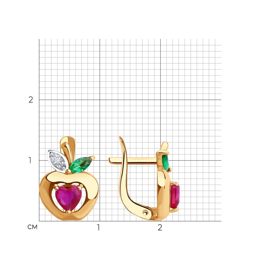 Серьги детские 51-120-02858-1