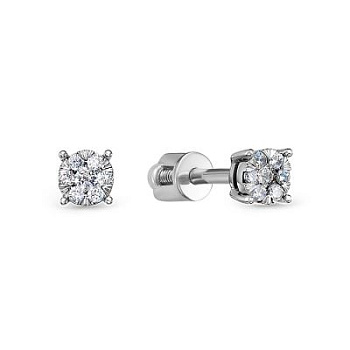 Серьги пусеты 5-3073-103ИНВ-2Б